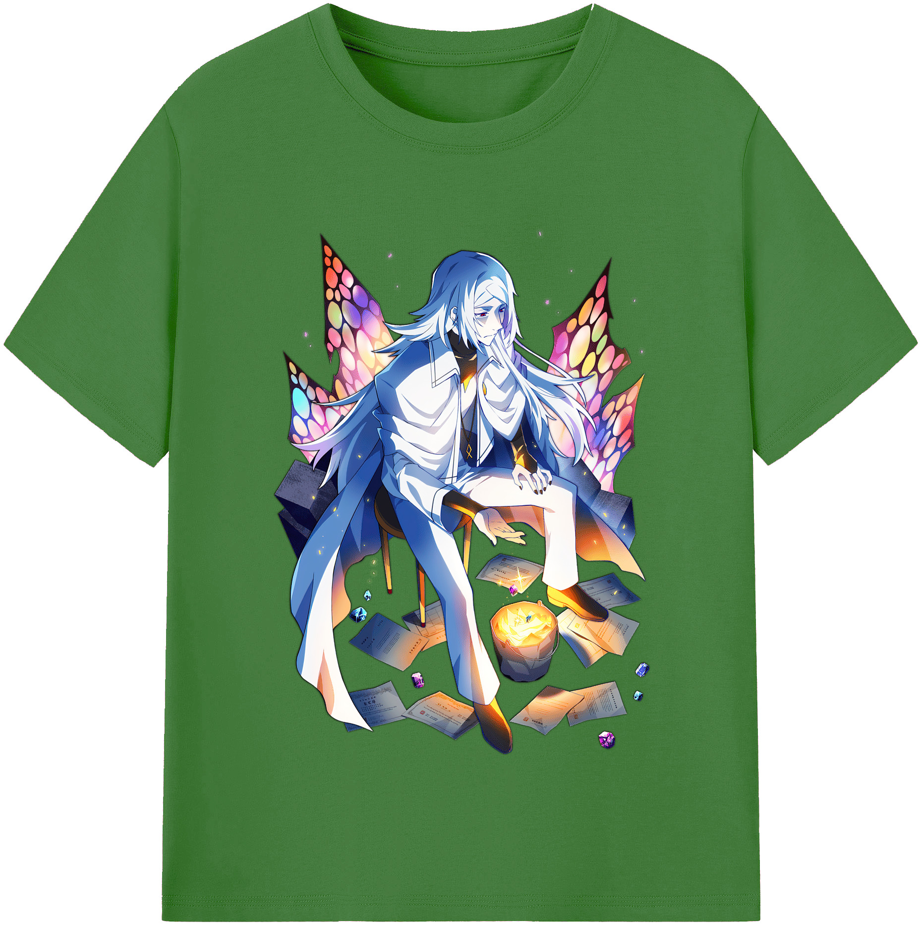 （画像用） 文豪ストレイドッグス Bungo Stray Dogs レディースカジュアルプリントTシャツ（綿100％）
